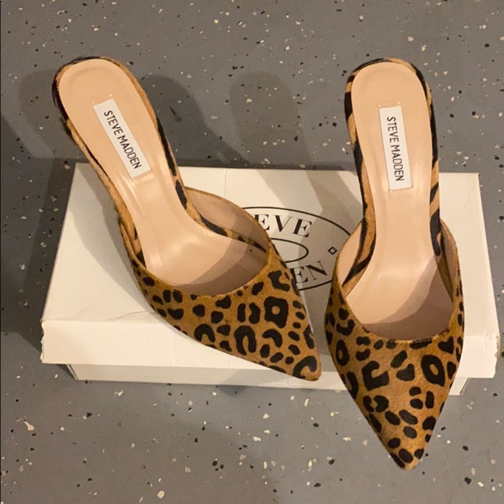Steve Madden Leopard Mules
